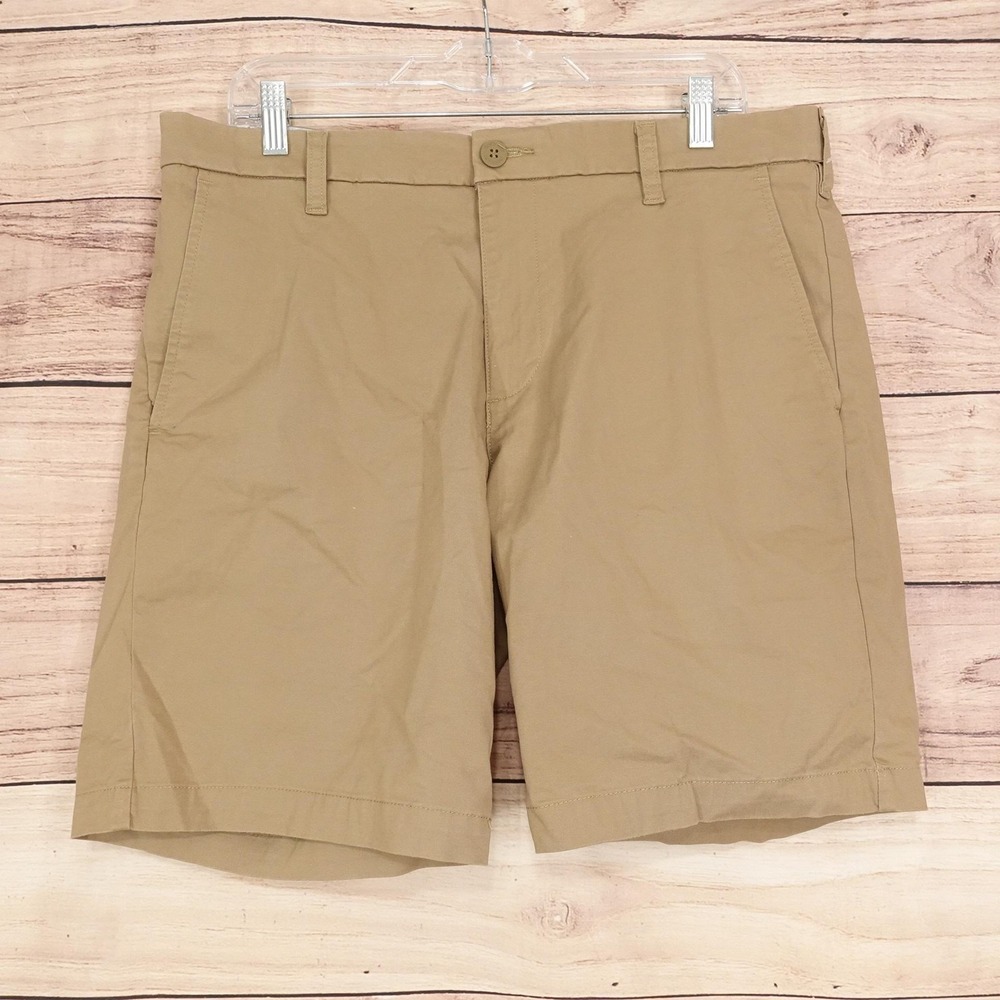 Dockers Shorts Mens 34 Beige Chino Cotton Stretch Ultimate Short 9 Inseam Casual